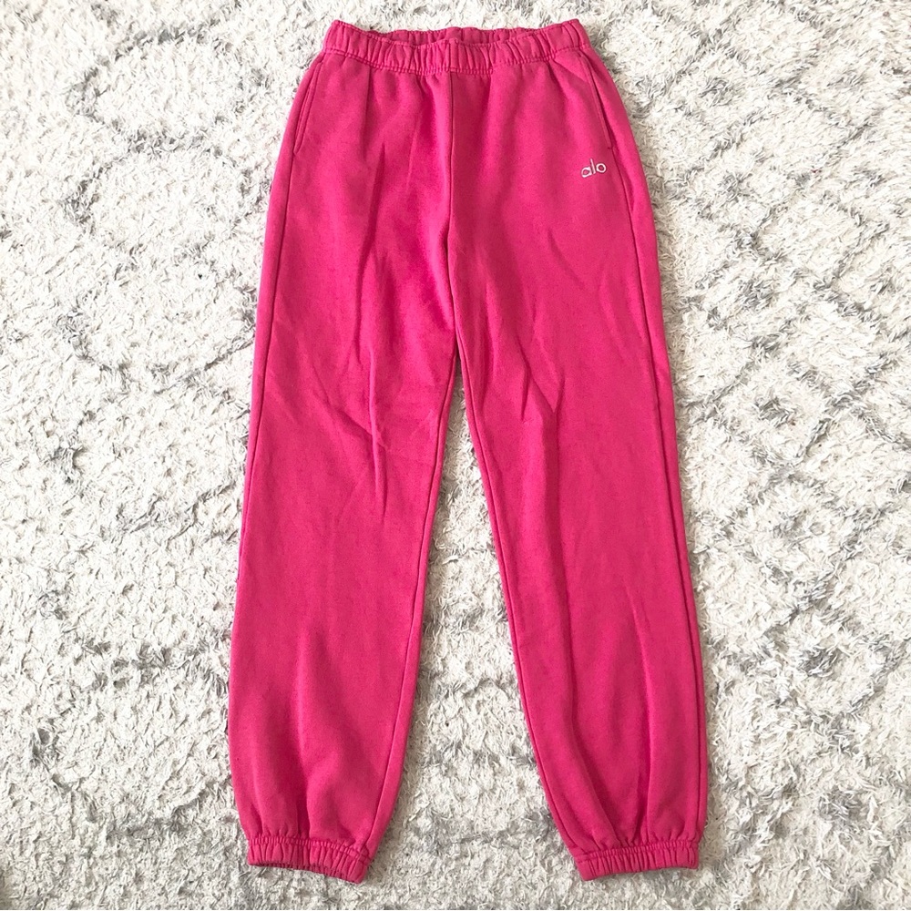 Alo Yoga Accolade Sweatpant Pink Summer Crush L - Picture 6 of 13